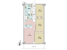 【神奈川県/横浜市磯子区東町】ソフトタウン根岸壱番館 間取り図