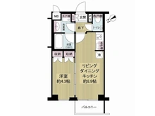 【東京都/新宿区市谷仲之町】ダイナシティ市谷仲之町 間取り図