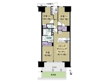 【東京都/足立区新田】ファインシティ王子神谷リバー＆フォレスト 間取り図
