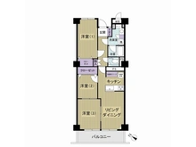 【東京都/北区東十条】東十条サンハイツ　C棟 間取り図