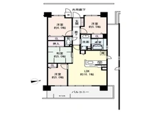 【京都府/京都市伏見区深草越後屋敷町】パデシオン伏見墨染 間取り図