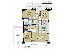 【京都府/京都市伏見区横大路三栖木下屋敷町】ネバーランド伏見桃山 間取り図