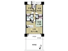 【京都府/京都市南区吉祥院三ノ宮西町】メロディーハイム西大路デュオブラン 間取り図