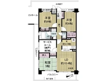 【京都府/京都市伏見区醍醐中山町】エスリード醍醐 間取り図