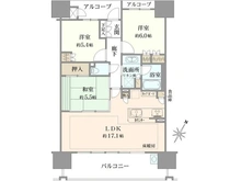 【滋賀県/大津市中庄】ルネ大津膳所 間取り図