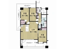 【滋賀県/大津市皇子が丘】シャリエ大津皇子が丘 間取り図