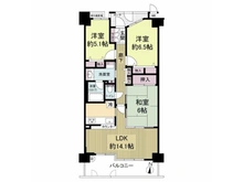 【京都府/京都市山科区竹鼻立原町】藤和ライブタウン山科 間取り図