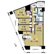 【滋賀県/大津市におの浜】プラウド大津におの浜 間取り図