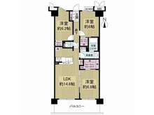 【京都府/京都市右京区西京極中沢町】サンシティ西京極1番館 間取り図