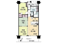 【京都府/京都市南区吉祥院三ノ宮町】パデシオン西大路 間取り図