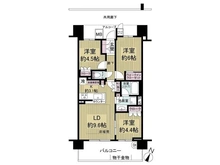 【兵庫県/神戸市灘区灘北通】摩耶シティSTATION　BLOOM 間取り図
