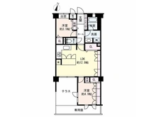 【兵庫県/神戸市灘区篠原中町】パレ六甲篠原 間取り図
