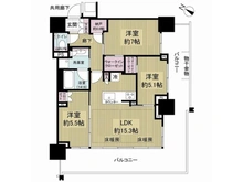 【兵庫県/神戸市中央区新港町】ベイシティタワーズ神戸WEST 間取り図