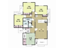 【兵庫県/神戸市西区井吹台東町】モンセーヌ西神南壱号棟 間取り図