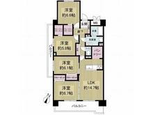 【大阪府/大阪市港区弁天】弁天第三コーポ 間取り図