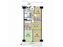【東京都/江東区亀戸】日商岩井亀戸マンション 間取り図