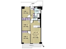 【東京都/江東区亀戸】日商岩井亀戸マンション 間取り図