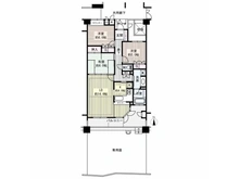 【兵庫県/尼崎市塚口町】ローレルコート塚口町 間取り図