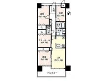 【兵庫県/尼崎市東難波町】サンヴェールパルシティ 間取り図