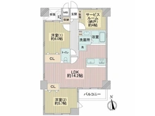 【兵庫県/尼崎市口田中】コスモ園田 間取り図