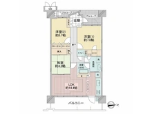 【兵庫県/伊丹市藤ノ木】レスタージュ伊丹 間取り図