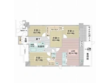 【兵庫県/尼崎市長洲中通】サンマンションアトレ尼崎波洲アベニュー 間取り図