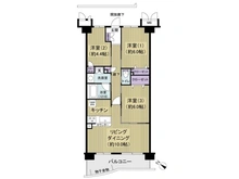 【千葉県/千葉市稲毛区黒砂台】モア・ステージ西千葉 間取り図