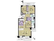 【千葉県/千葉市稲毛区長沼原町】ヴィルフォーレ稲毛6番館 間取り図