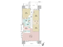 【千葉県/千葉市中央区神明町】マックスタワーレジデンス千葉 間取り図