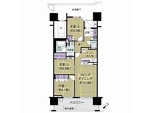 【千葉県/千葉市美浜区幕張西】リビオ海浜幕張ラヴィアンコート 間取り図