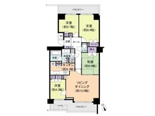 【千葉県/千葉市稲毛区長沼原町】ヴィルフォーレ稲毛6番館 間取り図