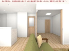 【千葉県/千葉市中央区千葉港】千葉みなとパークハウス弐番館 洋室(3)の戸を開放すると、リビングと接続可能です！