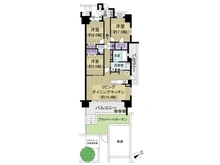 【千葉県/千葉市稲毛区園生町】ルネサンスアリーナ稲毛 間取り図