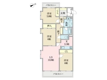【千葉県/千葉市中央区市場町】ダイアパレス千葉県庁前 間取り図
