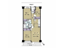 【千葉県/千葉市中央区宮崎】ヴィルヌーブ蘇我 間取り図