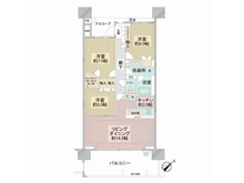 【千葉県/千葉市美浜区打瀬】幕張ベイタウングリーナB棟 間取り図