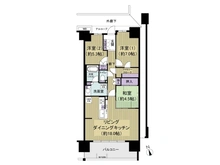 【千葉県/習志野市東習志野】ユトリシア五番街 間取り図