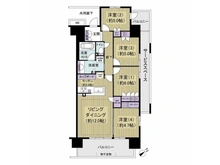 【千葉県/千葉市美浜区真砂】ミハマシティ検見川浜ＩＩ街区 間取り図