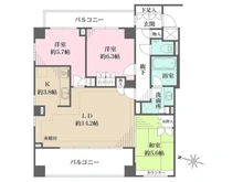 【埼玉県/さいたま市浦和区前地】パークハウス浦和前地 間取り図