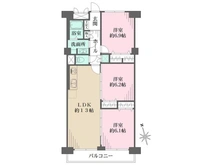 【千葉県/松戸市新松戸】新松戸西パークハウス 間取り図