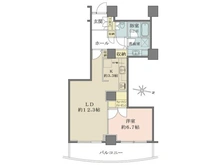 【東京都/江東区大島】ザ・ガーデンタワーズ　サンセットタワー 間取り図