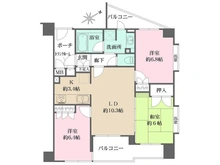 【東京都/豊島区長崎】マイキャッスル東長崎デュオ 間取り図
