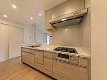 【東京都/町田市原町田】シティテラス町田ステーションコート 食器洗乾燥機・ディスポーザーなどが備わった、機能性とデザイン性を兼ね備えたシステムキッチンです。