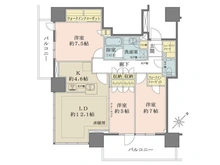 【神奈川県/相模原市南区相模大野】プラウドタワー相模大野クロス 間取り図