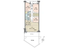 【神奈川県/横浜市神奈川区栗田谷】パークハウス三ツ沢ヒルトップテラス 間取り図