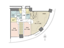【神奈川県/横浜市西区みなとみらい】M.M.TOWERS FORESIS L棟 間取り図