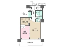 【神奈川県/横浜市神奈川区栄町】ザ・ヨコハマタワーズ　タワーウエスト 間取り図