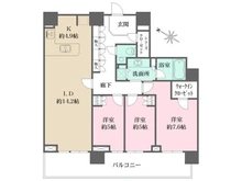 【神奈川県/横浜市神奈川区栄町】ザ・ヨコハマタワーズ　タワーイースト 間取り図