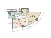 【神奈川県/横浜市西区みなとみらい】M.M.TOWERS FORESIS L棟 間取り図