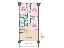 【神奈川県/横浜市中区池袋】レーベン横浜山手　ONE WARD COURT 間取り図